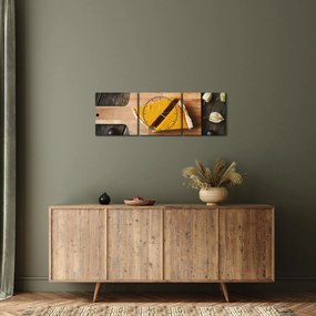 Obraz - Tekvicový koláč (s hodinami) (90x30 cm)