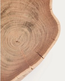Okrúhly konferenčný stolík s doskou z akácie v prírodnej farbe 49x47 cm Tavine – Kave Home