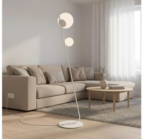 Stojacia lampa TATU 2xG9/8W/230V biela