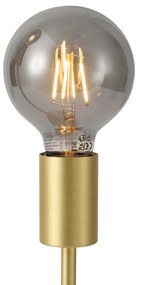 Stolná lampa Art Deco mosadz 2-svetlá - Tuning