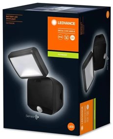 Ledvance - LED Vonkajší nástenný reflektor so senzorom SPOTLIGHT LED/4W/4xD IP54