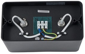 Dizajnový prisadený reflektor čierny GU10 70 mm 2-svetelný otočný a naklápací - Vox