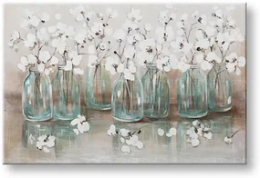 Maľovaný obraz na stenu KVETY 120x80 cm | rôzne rozmery