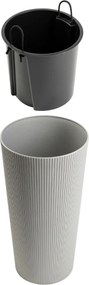 PLASTOVÝ KVETINÁČ URBANIKA ECO 57X29,5 CM SIVÁ
