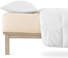 Béžová napínacia plachta jersey 180x200 cm Boxspring – Andrea Simone