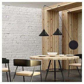 Luster na lanku ABRAMO 2xE27/15W/230V čierna