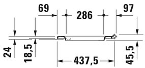 Duravit ME by Starck - Závesné WC Rimless set, biela 45290900A1