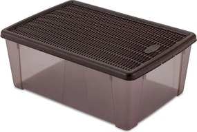 STEFANPLAST Viacúčelová krabica Elegance L, hnedá