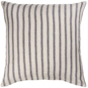 Ib Laursen Ľanový poťah na vankúš Grey Stripes 60 × 60 cm