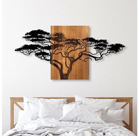 Asir Nástenná dekorácia 70x144 cm strom drevo/kov AS1469