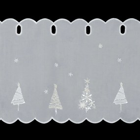 KRÁTKA ZÁCLONA NA PÚTKACH XMAS11 150X70 CM VZOROVANÁ