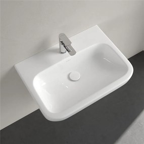 VILLEROY &amp; BOCH Architectura závesné umývadlo s otvorom, bez prepadu, 650 x 470 mm, biela alpská, s povrchom CeramicPlus, 418866R1