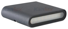 KANLUX Vonkajšie nástenné LED svietidlo BART, čierne