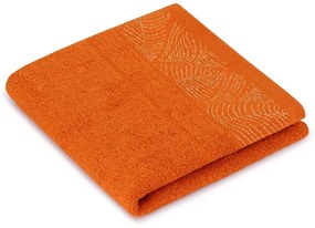 Oranžové/béžové froté bavlnené uteráky a osušky v súprave 6 ks Bellis – Restilo