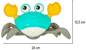 Interaktívny krab KIK so zvukom a senzorom, zelený