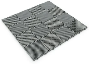 Plastová dlažba Linea Rombo 39,5 x 39,5 x 1,7 cm, sivá