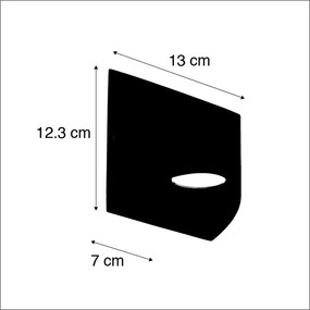 Moderná vonkajšia nástenná lampa tmavosivá vrátane LED 2-svetlo IP54 - Mal