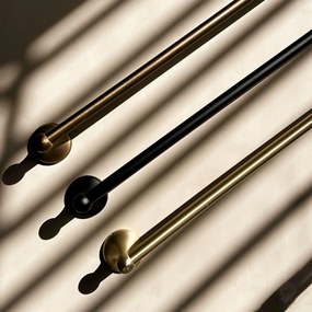 Rea Retro, jednoramenný vešiak na uteráky 60cm 332870A, čierna matná, REA-06926