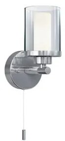 Kúpeľňové nástenné svietidlo so spínačom Nowodvorski VISTA CH I WL 8051