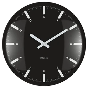 Nástenné hodiny Realista Dome Karlsson KA6086BK, 35cm