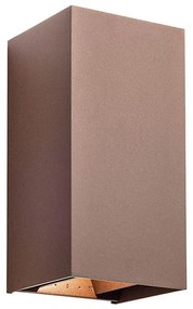 Redo 90554 - LED vonkajšie nástenné svietidlo VARY 2xLED/10W/230V 3000K IP54 hnedá