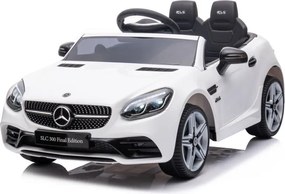 LEAN CARS Elektrické autíčko Mercedes SLC 300 LED MP3 biele