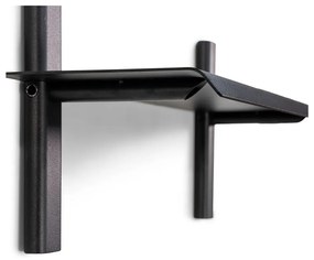 Čierna kovová polica 60 cm Hola – Spinder Design