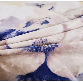 Biele mikroplyšové obliečky na jednolôžko 140x200 cm Blossom – My House