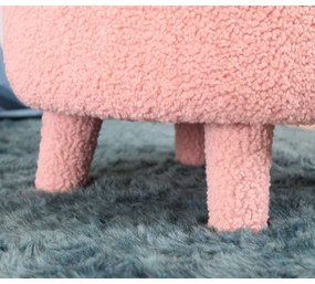 Detské kreslo PIXI, priemer 46 cm, ružové