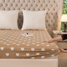 Obliečka z mikrovlákna CARAMHEART hnedé 90x200 cm