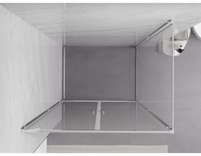 Mexen Exo, sprchovací kút s krídlovými dverami 100 x 70 cm, 6mm číre sklo, chrómový profil, 8182-100-070-01-00
