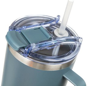 Banquet Termohrnček nehrdz. s uchom Twain 1200 ml, tmavosivá