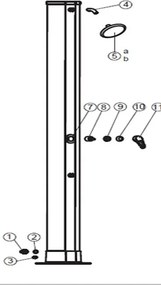 Marimex | Ventil kohútika solárnej sprchy UNO 40 l hliníkové | 10992074