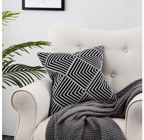 Eglo 420005 - Dekoračný vankúš CHEVERY 45x45 cm čierna/biela