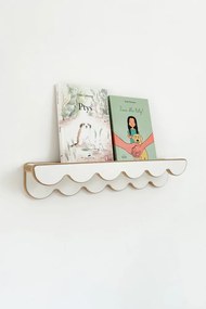 Závesná polica 4v1 s nastaviteľným volánom Prírodná