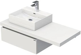 Kúpeľňová skrinka s umývadlom Intedoor DESK 110,5 cm DE 54 110 L STORM 1Z