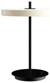 Čierno-biela kovová LED stmievateľná stolová lampa s kovovým tienidlom (výška 41,5 cm) Asteria Table – UMAGE