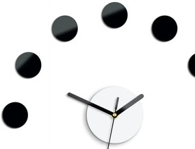 Nástěnné samolepící hodiny Rio 40 cm černé/bílé