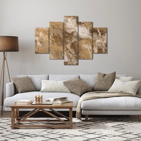 Obraz - Hnedá abstrakcia (150x105 cm)