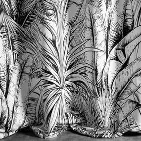 ZATEMŇOVACÍ ZÁVES NA KRÚŽKOCH NERINA 140X250 CM LISTY