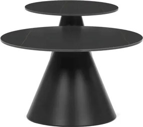 Autronic BONTEC Konferenčný stolík 70x70x41cm, keramika, mramor, CT-F4118 BK Farba: Béžová