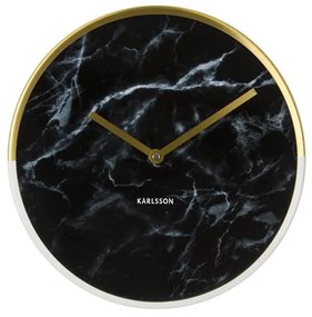 Nástenné hodiny KA5606BK, Karlsson, Marble Delight, 30cm