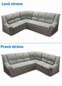 Rohová sedacia súprava DUBAJ XL, pravá, sivá (monolith 97)