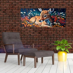 Obraz - Maľované srne (120x50 cm)