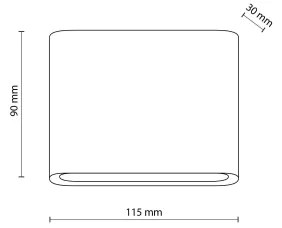 LED Vonkajšie nástenné svietidlo ARWENA 2xLED/3W/230V IP54 čierna
