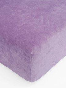Plachta mikroplyš Deluxe do postieľky 70 x 140 cm - levanduľové