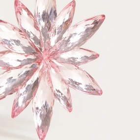 Závesná vianočná dekorácia ASTRE ružová vločka 755248