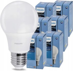 Sada 6 LED žiaroviek E27 8W 806lm 3000k A60 - tepla biela