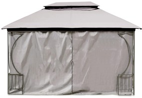 ModernHome Záhradný stan, altánok, 3x4m, bočné steny