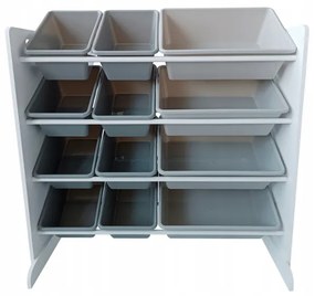 Organizér na hračky pre deti XXL v sivej farbe